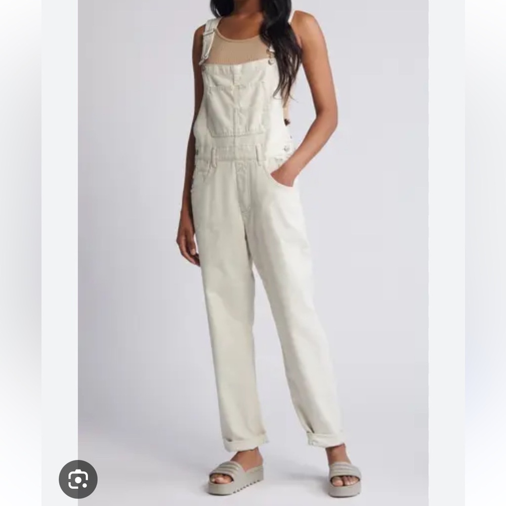 Off white free people ziggy overalls